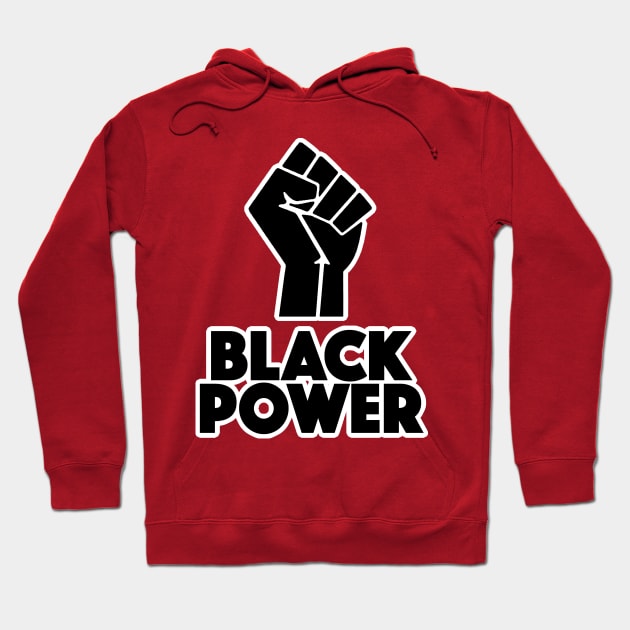 Black Power Fist Hoodie by DankFutura